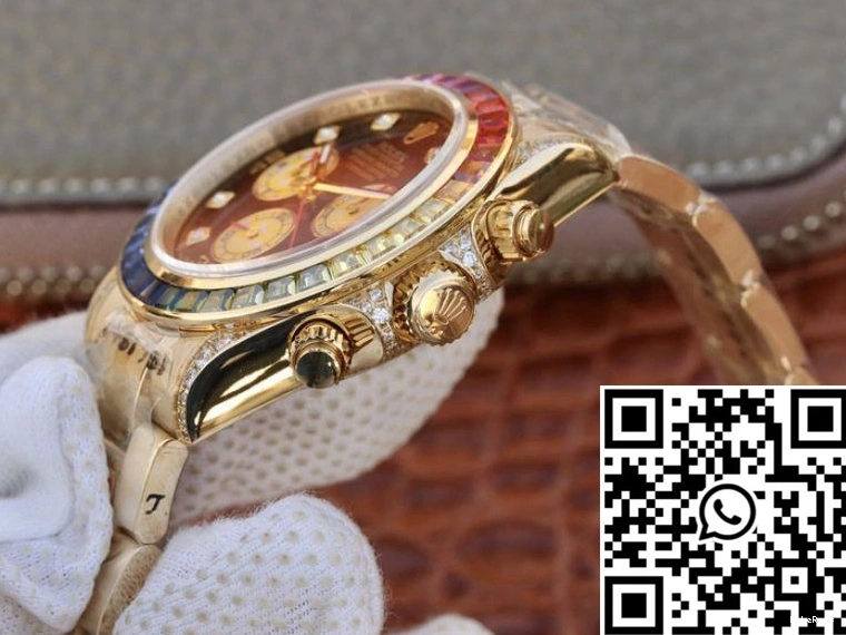 7750 BL Rolex Cosmograph Factory 116598RBOW Rainbow Daytona movement 0716
